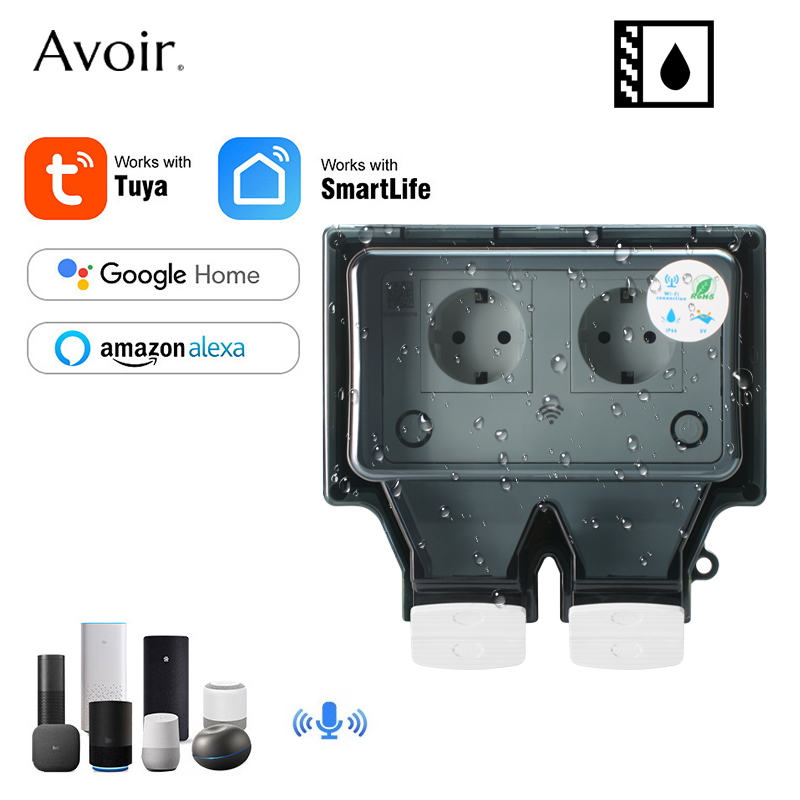 Outdoor Power Wash - Avoir Tuya prises électriques murales Ip66