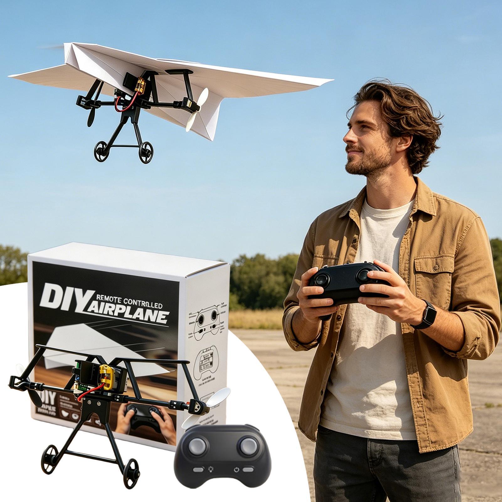 Outdoor Power Usa - Kit d'avion en papier télécommandé, jouets