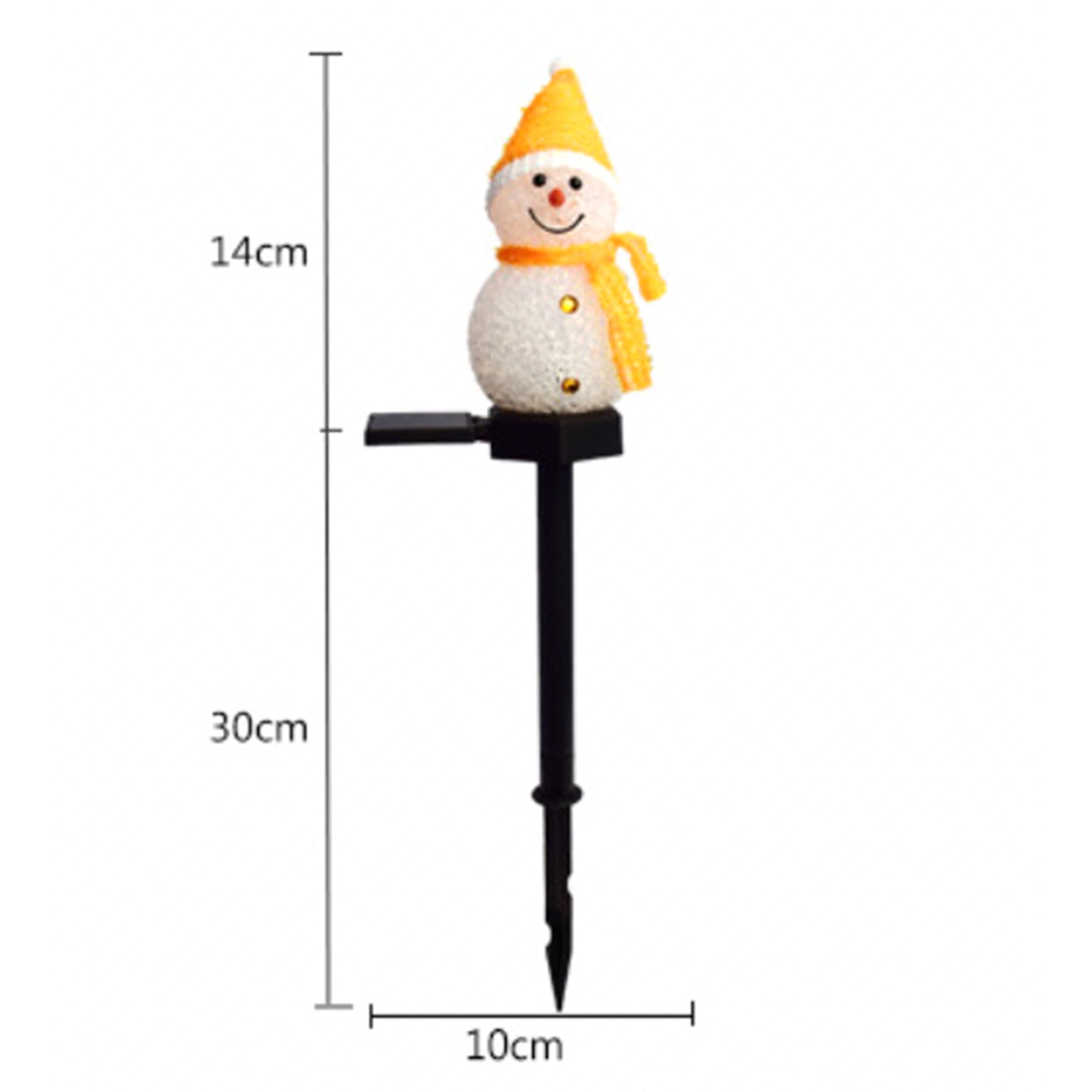 Outdoor Power For Xmas Lights - ABAH-Snowman Lampes solaires de Noël, décorations
