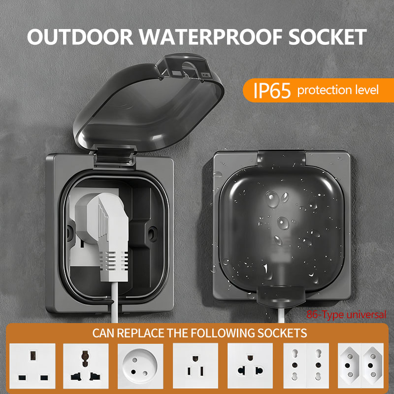 Outdoor Power Usa - Prise extérieure étanche IP65, plaque murale