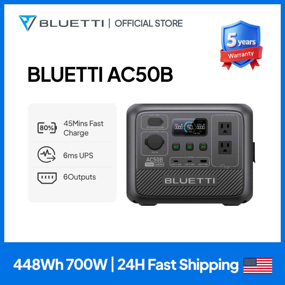 Outdoor Power Wash - Station d'alimentation portable BLUETTI AC50B 700W