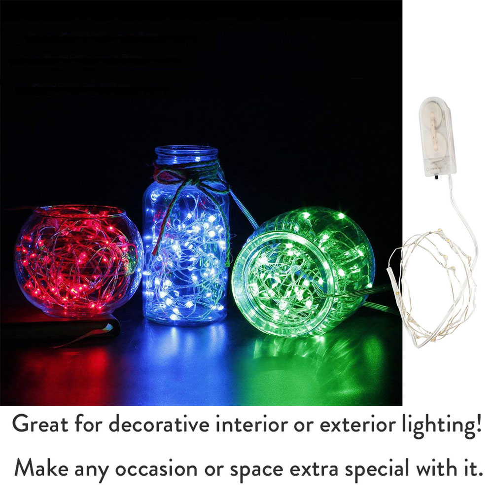Outdoor Power For Xmas Lights - 1m 2m 3M LED cuivre fée