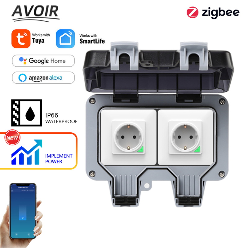 Outdoor Power Wash - Avoir Tuya Zigbee prises électriques IP66