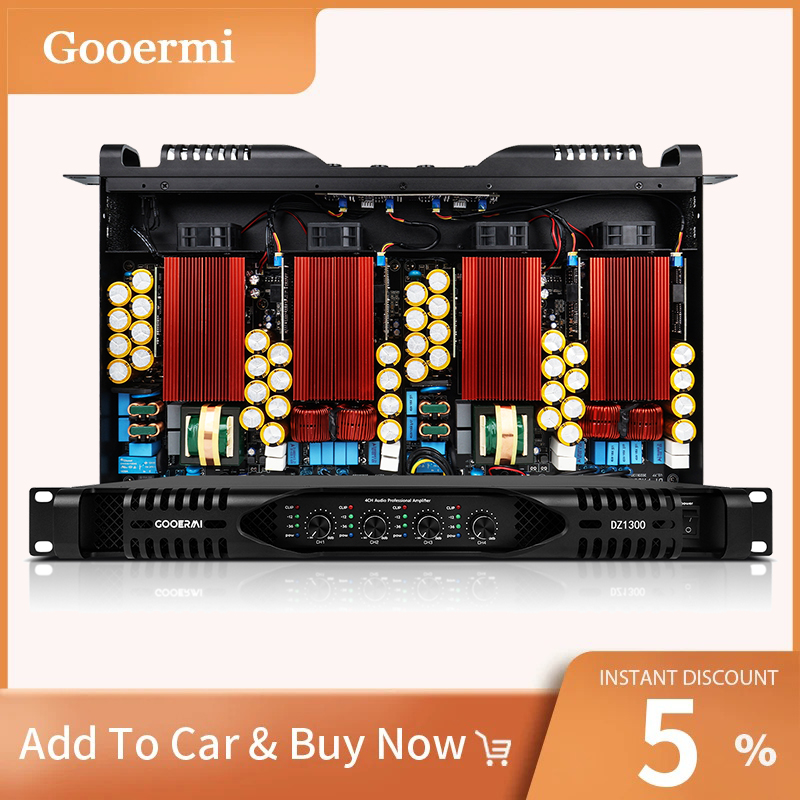 Outdoor Power Amplifier - Amplificateur numérique 4 canaux Gooermi DE2300