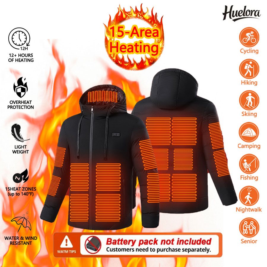 Outdoor Power Works - Huelora 11 zone veste chauffante hommes