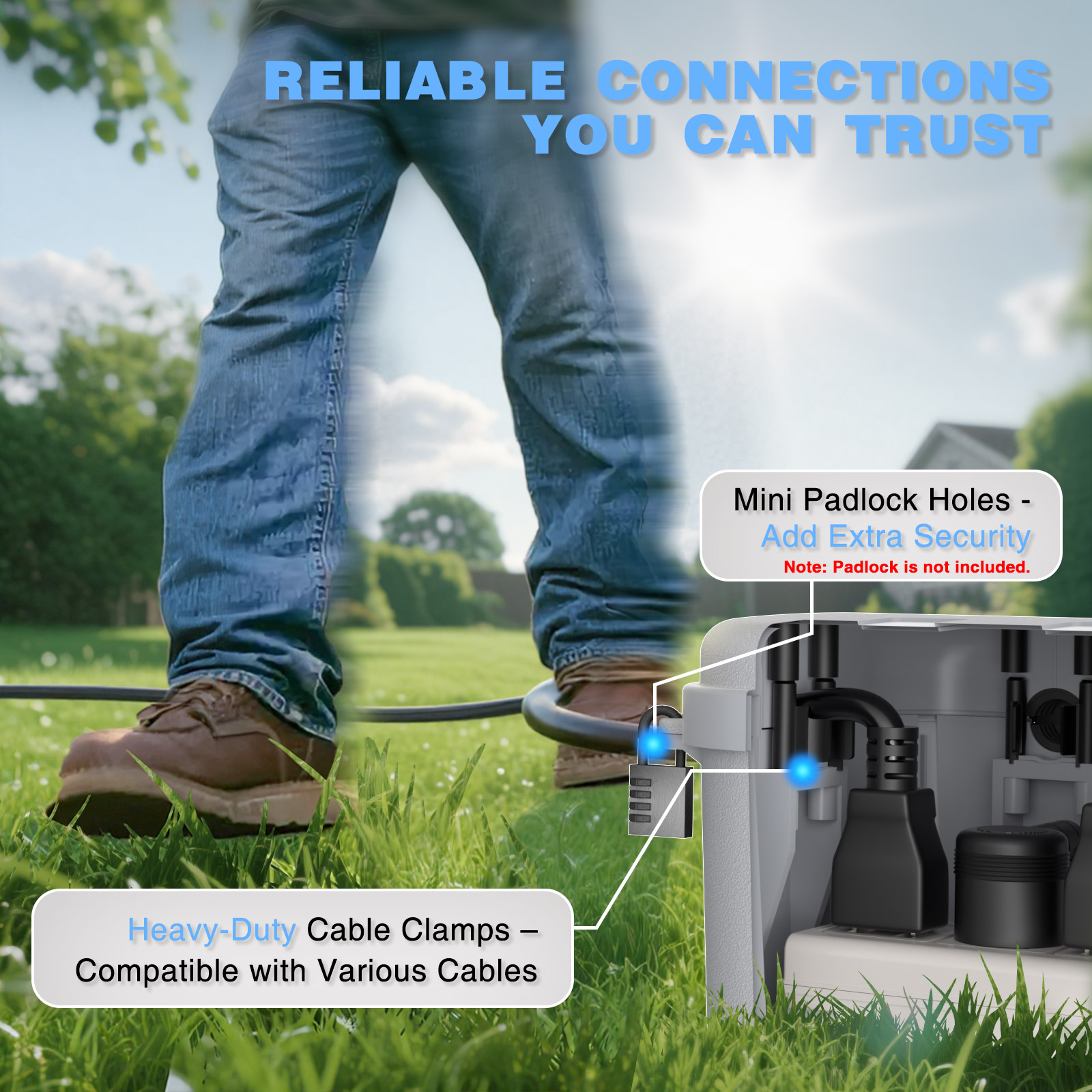 Boîtier électrique extérieur é - Outdoor Power Strip With Cover avis et prix