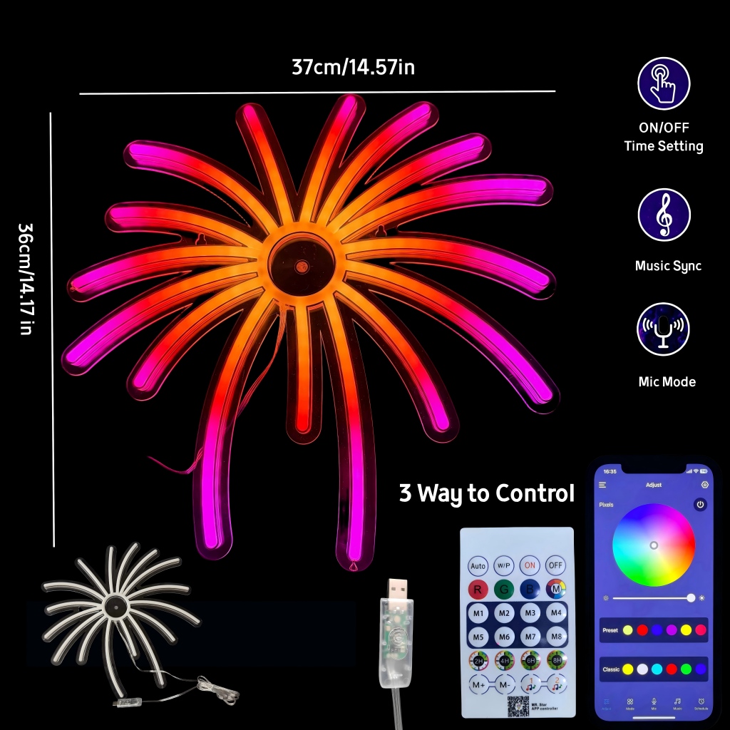 Enseigne néon LED RGB Feux d'a - Outdoor Power For Xmas Lights avis et prix