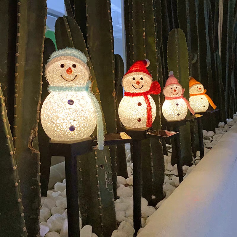 LED bonhomme de neige solaire  - Outdoor Power For Xmas Lights avis et prix