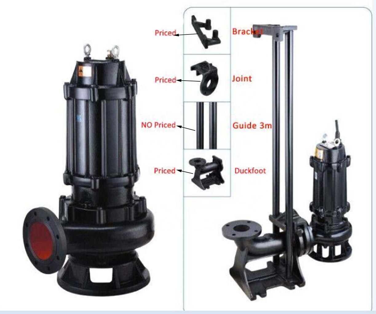 Pompe à eaux usées à couplage  - Water Pump Submersible avis et prix