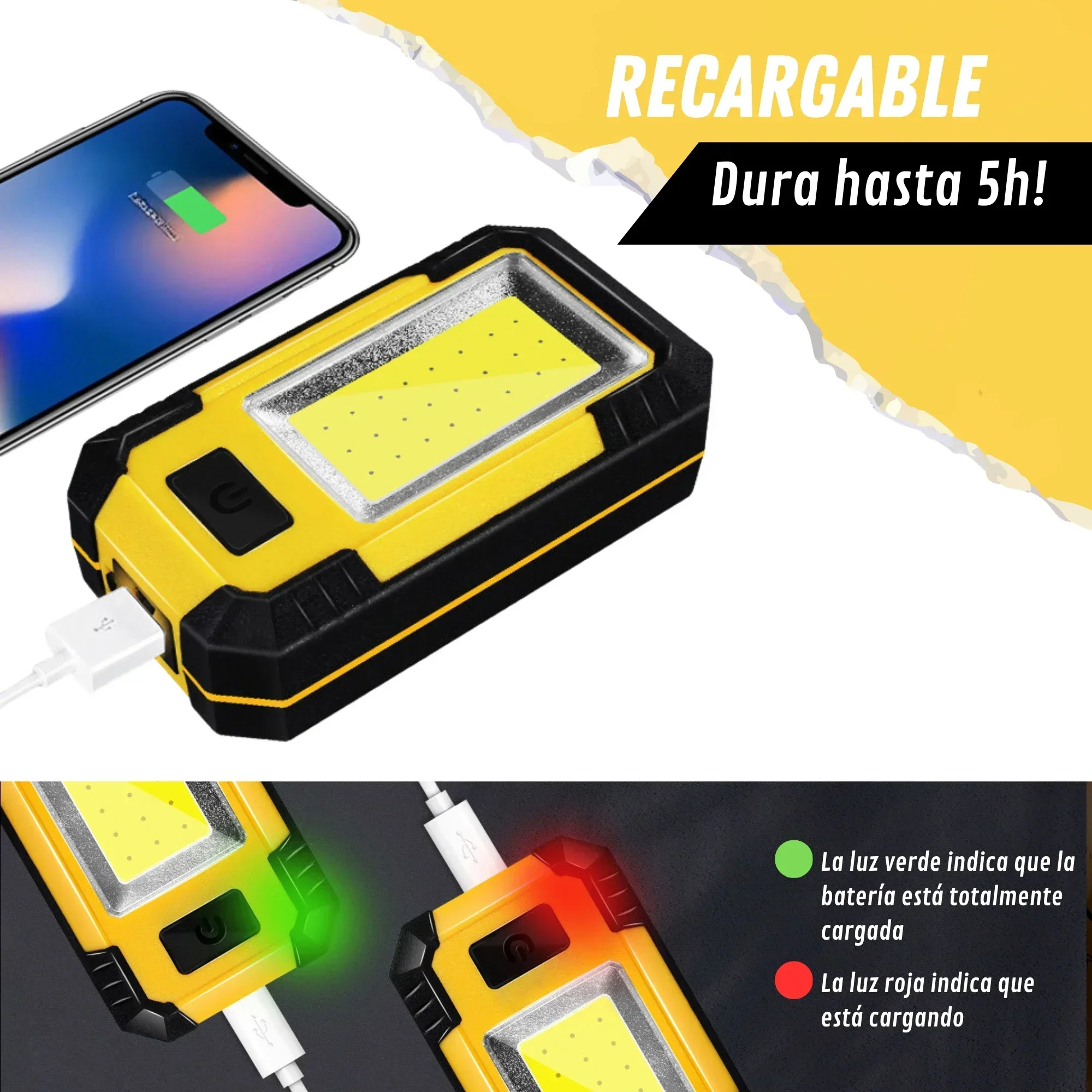 Lampe de travail rechargeable  - Outdoor Power Works avis et prix