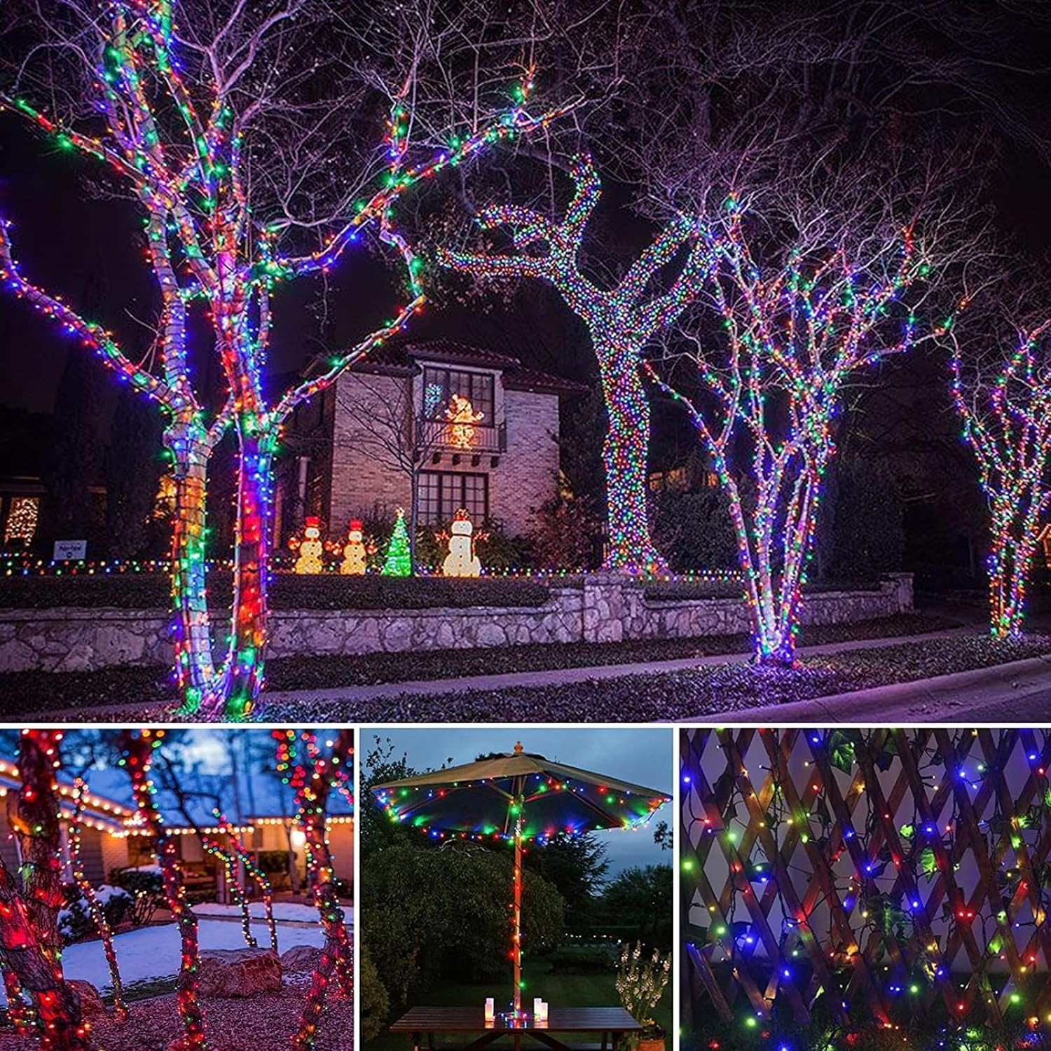 Guirlande solaire LED 300LED,  - Outdoor Power For Xmas Lights avis et prix