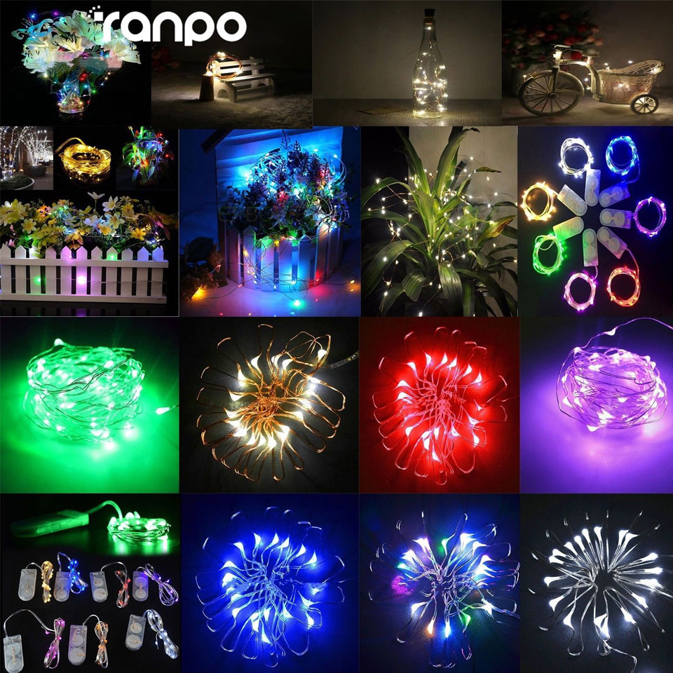 1m 2m 3M LED cuivre fée chaîne - Outdoor Power For Xmas Lights avis et prix