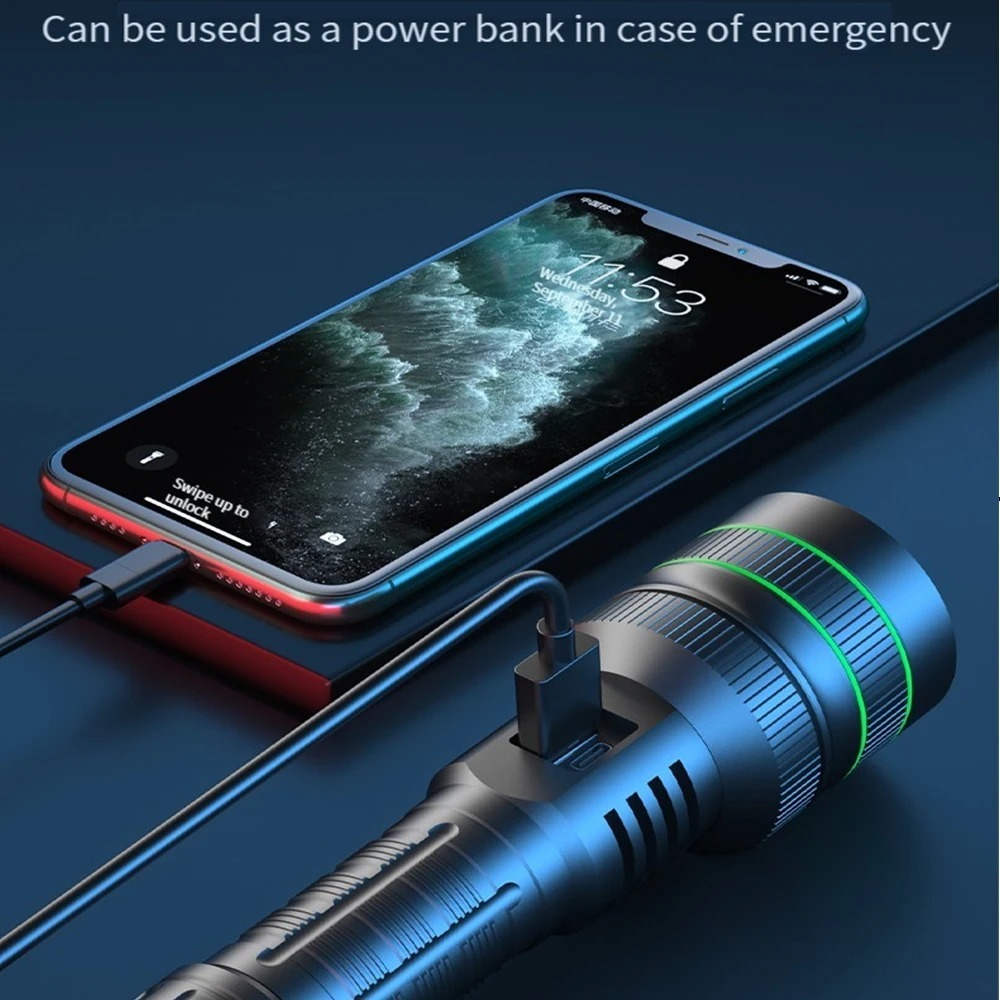 Lampe de poche LED puissante,  - Outdoor Powerbank avis et prix
