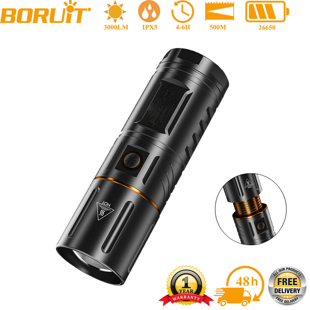 BORUiT Lampe torche LED ultra- - Outdoor Powerbank avis et prix
